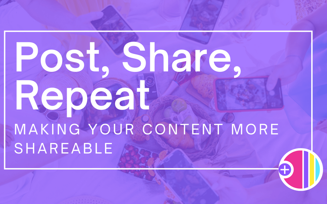 Shareable content: post, share, repeat